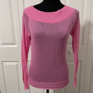 Zinger womens pink sweater size large